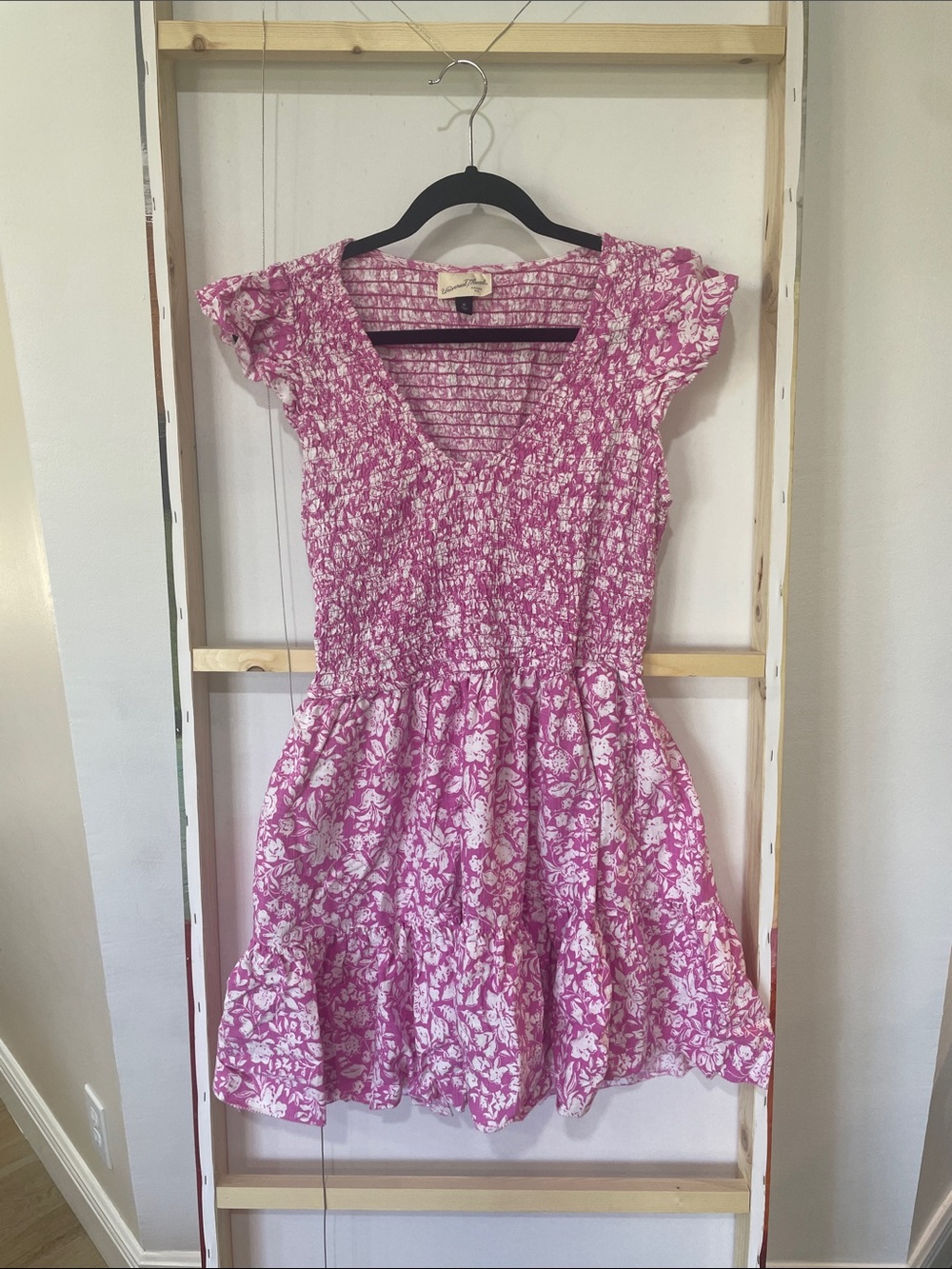 Pink Floral  Dress